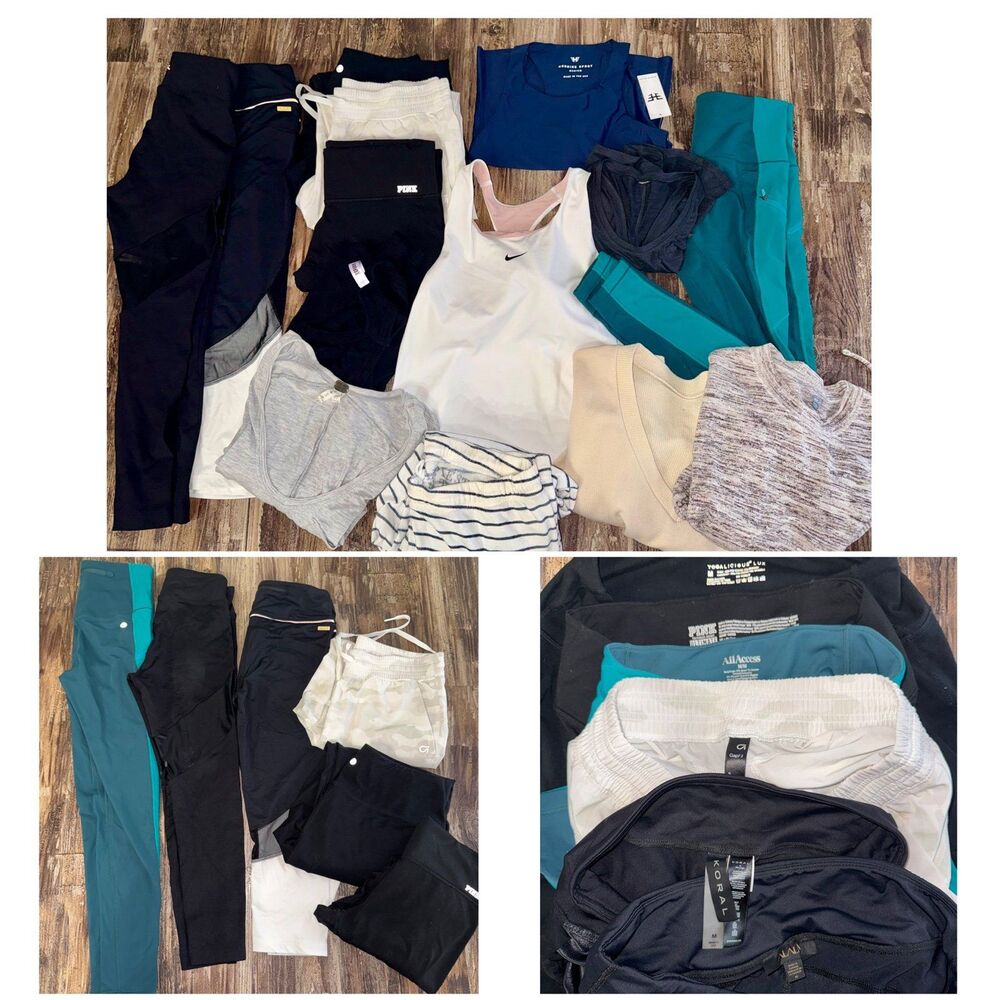 Huge Athleisure Lot M/S Nike PINK Heroine Sport Koral Gap Aerie 15pc